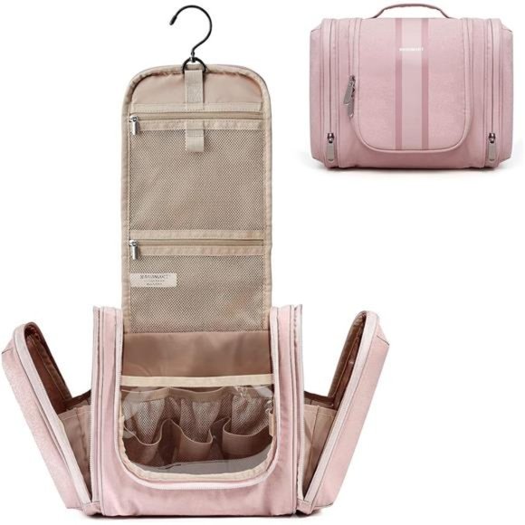 Toiletry Bag for Women Travel Toiletry Organizer w hanging hook Water-resistant - Picture 1 of 6